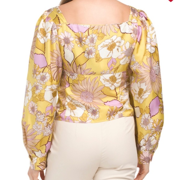 Sandro Silk Lilac Multi, Silk Printed Top, Size XS - Picture 2 of 6